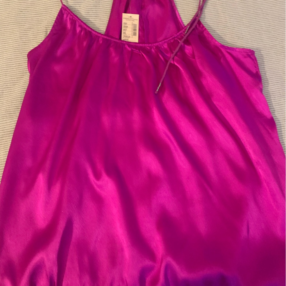 Fuchsia String Tank Top